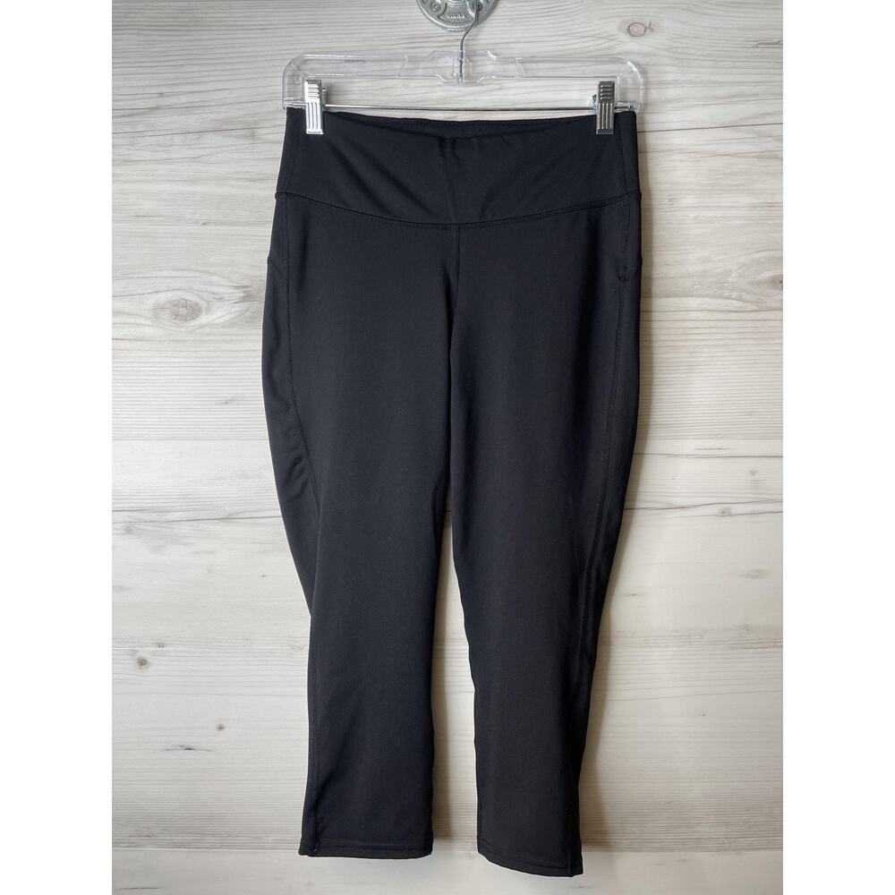 GapFit Womens GFast Capri BA Black Yoga Activewear Pants V/300782 Medium Regular